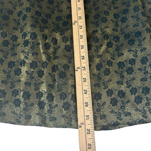 Vintage Shimmer Whimsigoth Floral Sleeveless Fairy Sheath Dress Y2K Tradwife 12 - Picture 12 of 13